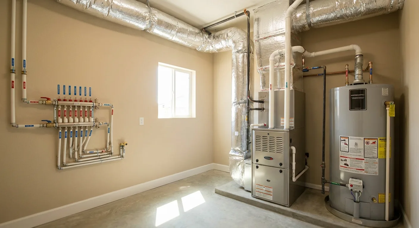 Completed utility room